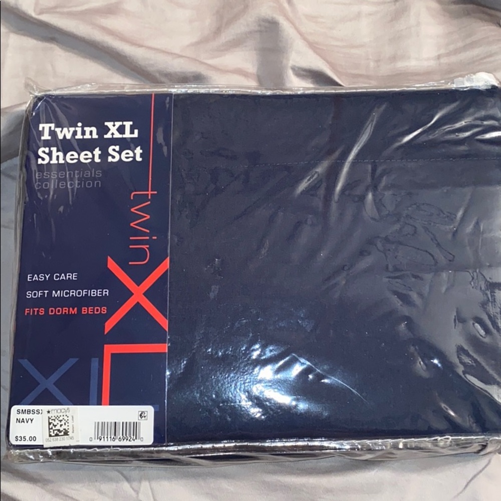 Twin XL sheet set Navy
